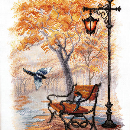 DIY Counted Cross Stitch Kit "In the autumn park"
