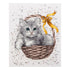 DIY Counted Cross Stitch Kit "Gray kitten"