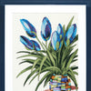 DIY Counted Cross Stitch Kit "Sky-blue tulips"