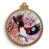 DIY Bead embroidery kit on a plastic base "Christmas bird"