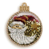 DIY Bead embroidery kit on a plastic base "Christmas ball Santa"