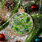 DIY Bead embroidery kit on a plastic base 