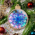 DIY Bead embroidery kit on a plastic base "Christmas ball Snowflake"