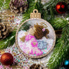 DIY Bead embroidery kit on a plastic base "Christmas ball Angel"