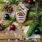 DIY Bead embroidery kit on a plastic base 