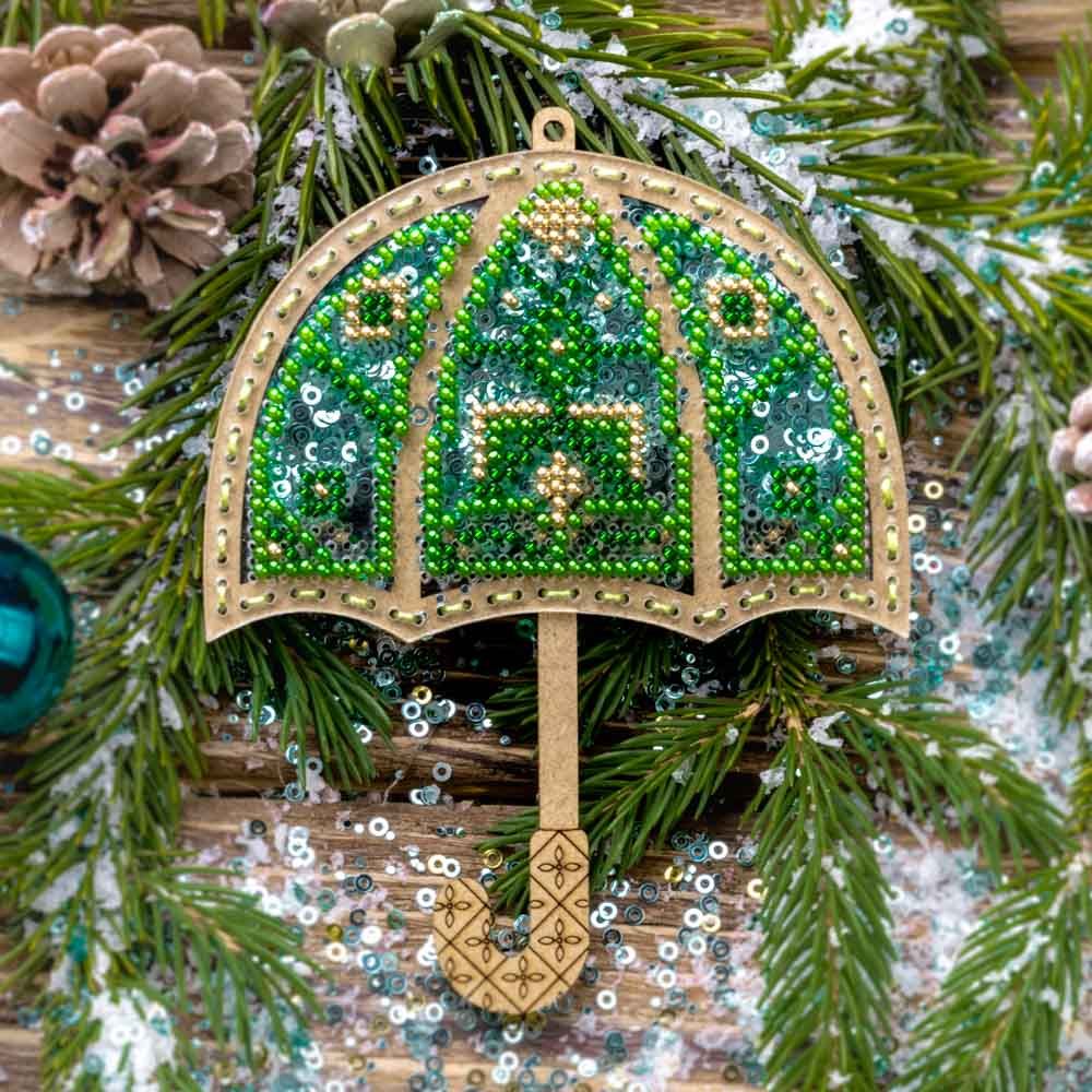 DIY Bead embroidery kit on a plastic base "Umbrella"