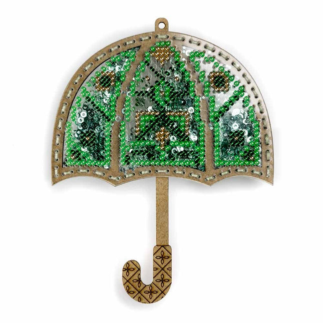 DIY Bead embroidery kit on a plastic base "Umbrella"