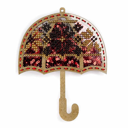DIY Bead embroidery kit on a plastic base "Umbrella"