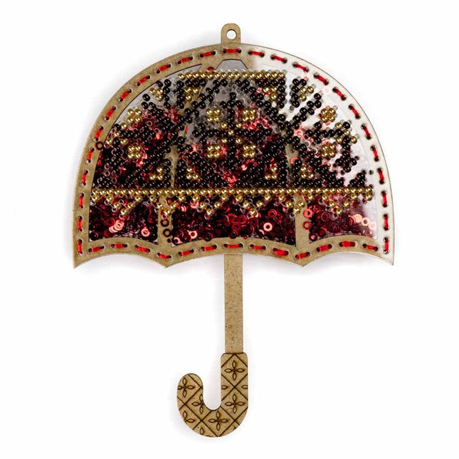 DIY Bead embroidery kit on a plastic base "Umbrella"