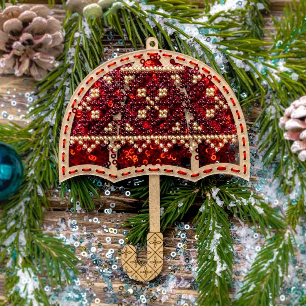 DIY Bead embroidery kit on a plastic base "Umbrella"