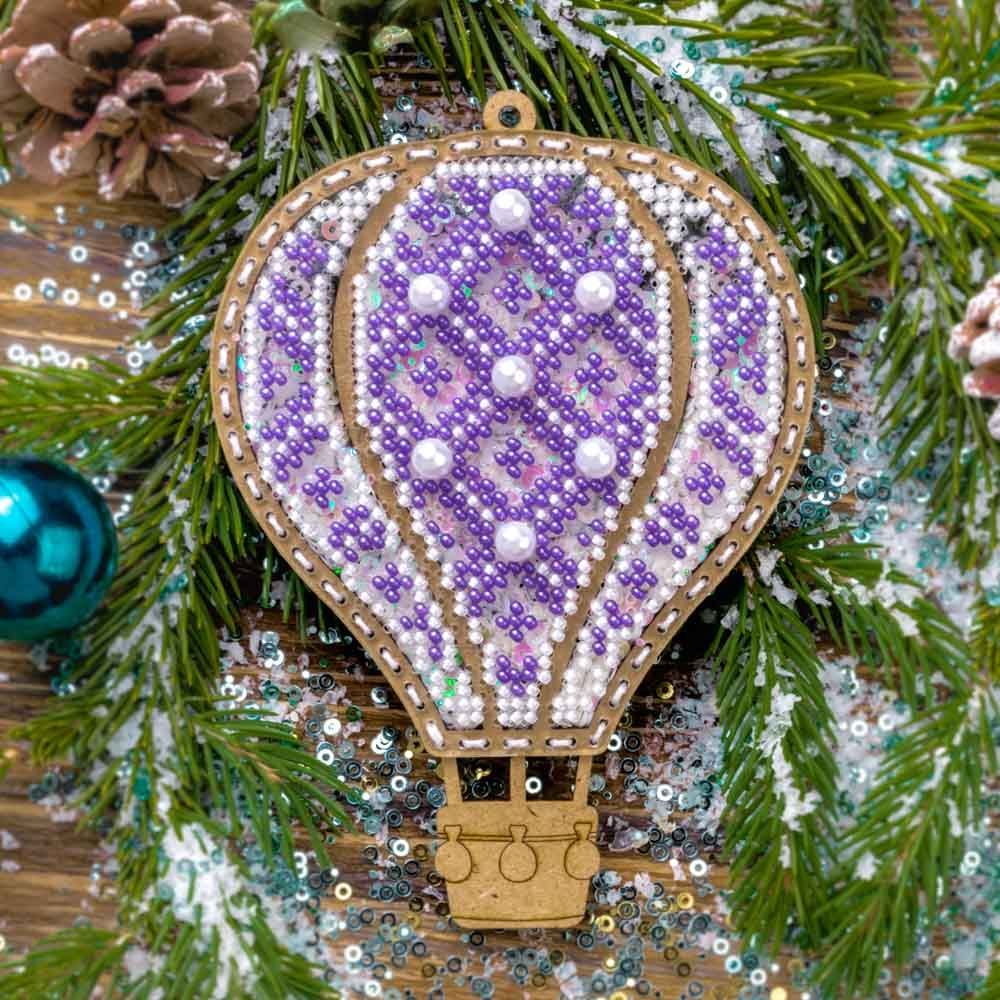 DIY Bead embroidery kit on a plastic base "Balloon"