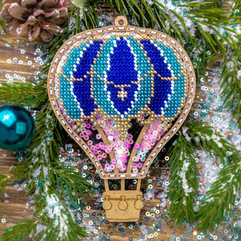 DIY Bead embroidery kit on a plastic base "Balloon"