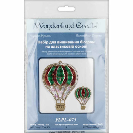 DIY Bead embroidery kit on a plastic base "Balloon"