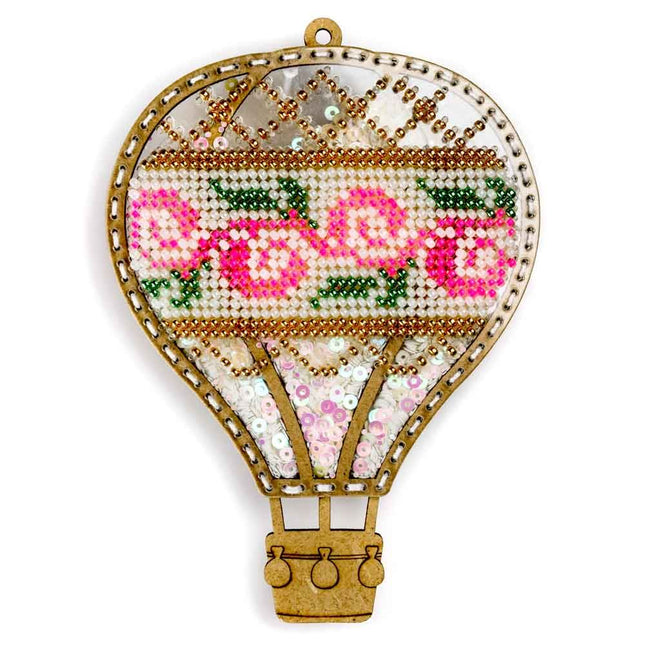 DIY Bead embroidery kit on a plastic base "Balloon"