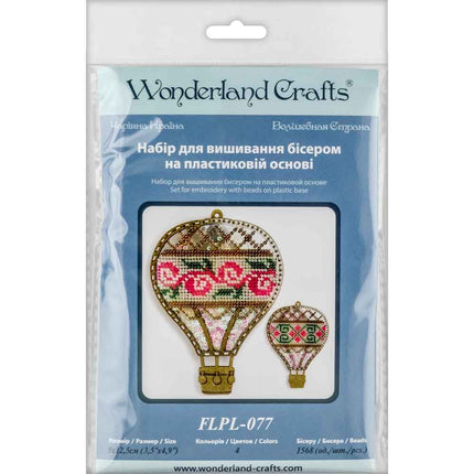 DIY Bead embroidery kit on a plastic base "Balloon"