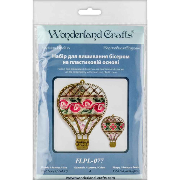 DIY Bead embroidery kit on a plastic base 