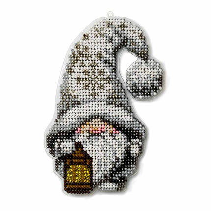 Bead embroidery kit on a plastic base "Christmas tree toys"