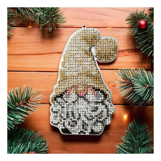 Bead embroidery kit on a plastic base "Christmas tree toys"