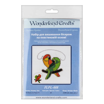 Bead embroidery kit on a plastic base "Christmas tree toys"