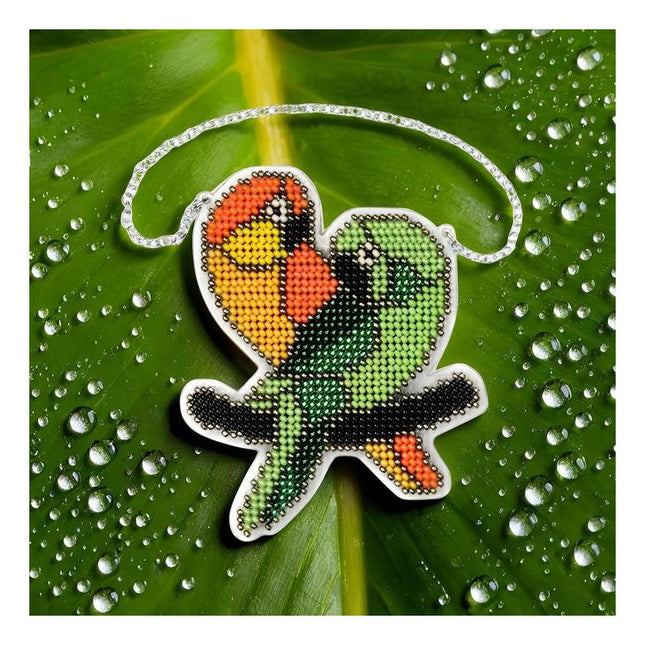 Bead embroidery kit on a plastic base "Christmas tree toys"