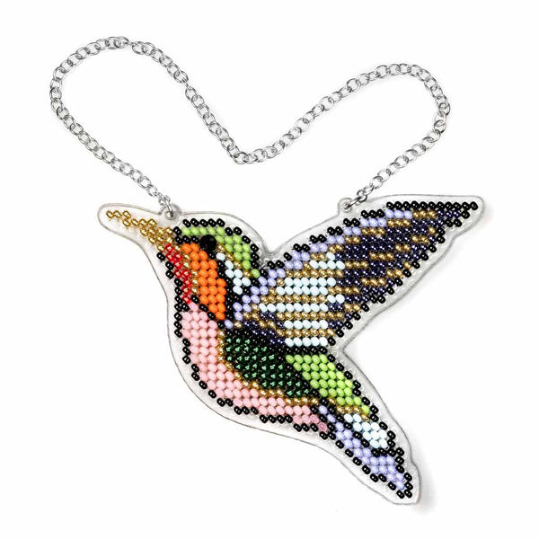 Bead embroidery kit on a plastic base 