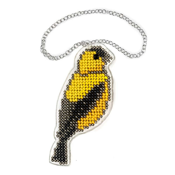 Bead embroidery kit on a plastic base 