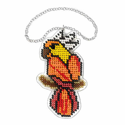 Bead embroidery kit on a plastic base "Christmas tree toys"