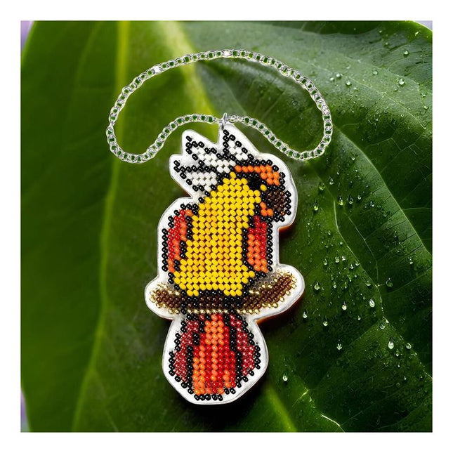 Bead embroidery kit on a plastic base "Christmas tree toys"