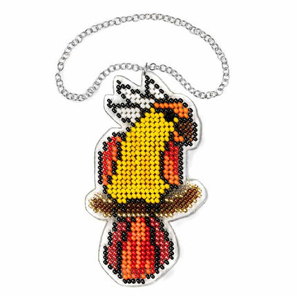 Bead embroidery kit on a plastic base "Christmas tree toys"