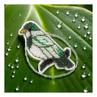 Bead embroidery kit on a plastic base 