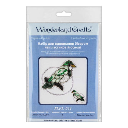 Bead embroidery kit on a plastic base "Christmas tree toys"