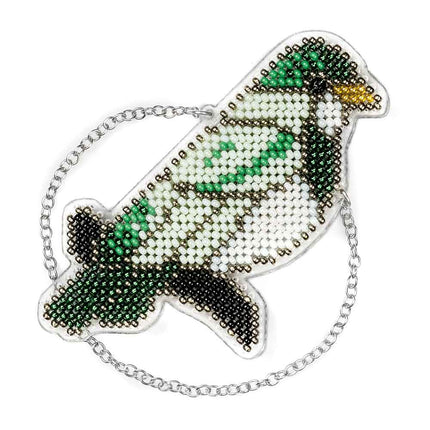 Bead embroidery kit on a plastic base "Christmas tree toys"