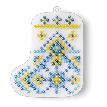 Bead embroidery kit on a plastic base "Christmas tree toys"