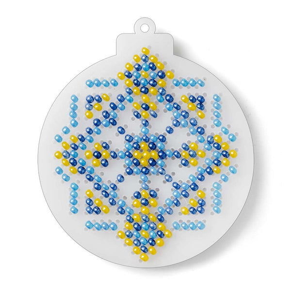 Bead embroidery kit on a plastic base 