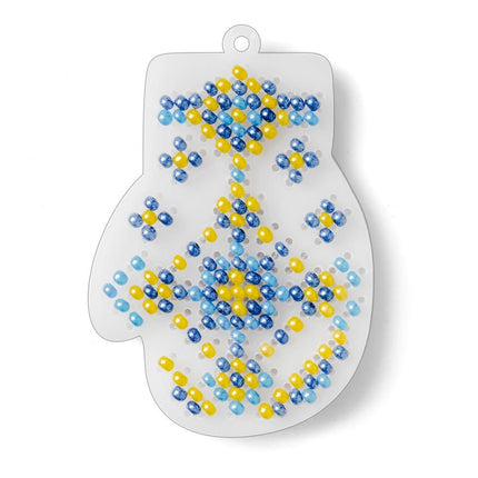 Bead embroidery kit on a plastic base "Christmas tree toys"