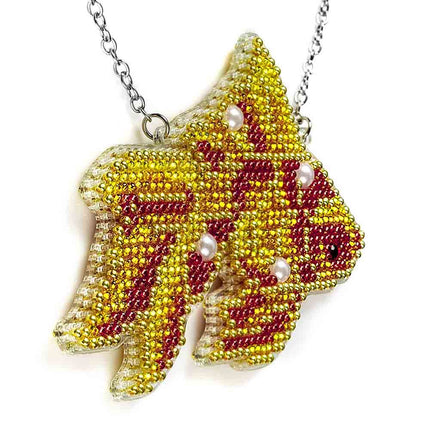 DIY Bead Embroidery Kit "Goldfish" Sea Creatures