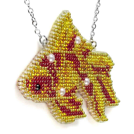 DIY Bead Embroidery Kit "Goldfish" Sea Creatures