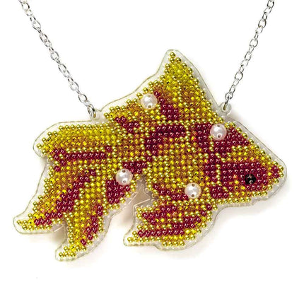 DIY Bead Embroidery Kit "Goldfish" Sea Creatures