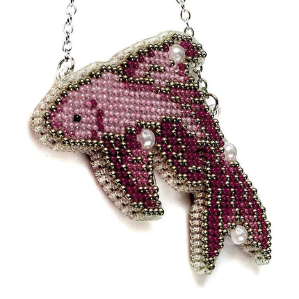 DIY Bead Embroidery Kit "Red Koi" Sea Creatures