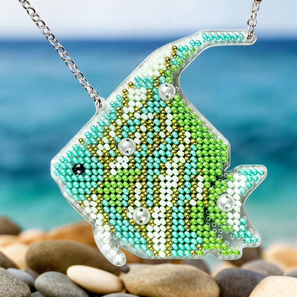 DIY Bead Embroidery Kit "Tropical Fish" Sea Creatures
