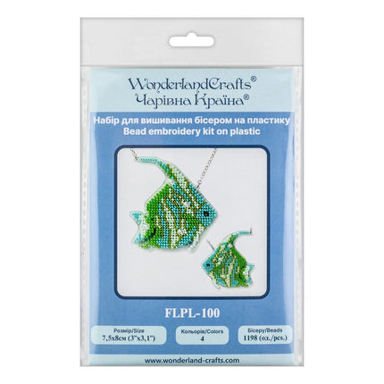 DIY Bead Embroidery Kit "Tropical Fish" Sea Creatures