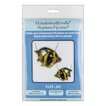 DIY Bead Embroidery Kit "Tropical Fish" Sea Creatures