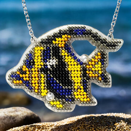 DIY Bead Embroidery Kit "Tropical Fish" Sea Creatures