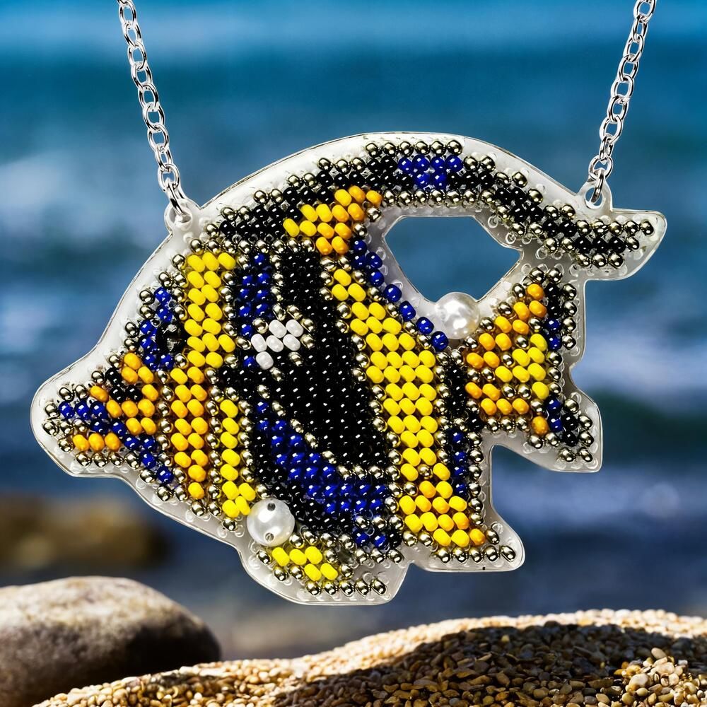 DIY Bead Embroidery Kit "Tropical Fish" Sea Creatures