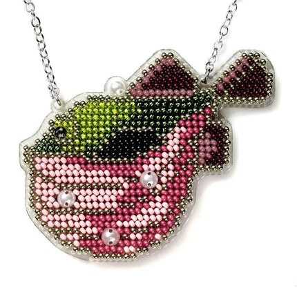 DIY Bead Embroidery Kit "Fugu" Sea Creatures