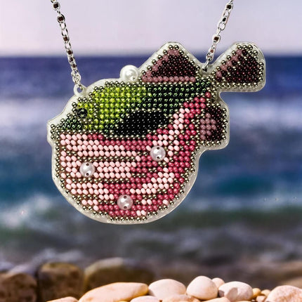 DIY Bead Embroidery Kit "Fugu" Sea Creatures