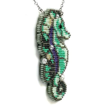 DIY Bead Embroidery Kit "Seahorse" Sea Creatures