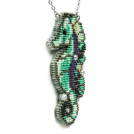 DIY Bead Embroidery Kit "Seahorse" Sea Creatures