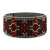 Bead embroidery kit on artificial leather Bracelet (3х22cm) FLBB-111 Khaki