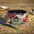 Bead embroidery kit on artificial leather Bracelet (3х22cm) FLBB-120 Black
